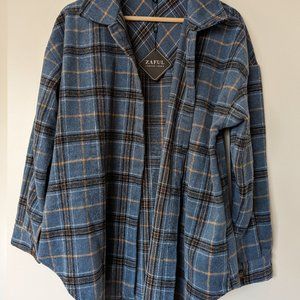 Zaful Plaid Shacket